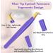 Professional Fiber Tip Lash Tweezers | 12cm Stainless Steel | Purple | for Eyelash Extensions and Volume Boot Lashing | Must-Have Lash Tech Supplies - Buy Online on GoSupps.com