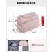 BAGSMART Pink Travel Makeup Toiletry Bag for Women - Large Opening Cosmetic Organizer and Travel Essential for Toiletries and Accessories - Buy Online on GoSupps.com