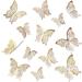 Blumomon 30pc 3D Butterfly Cake Toppers - Gold Rimmed Decorations for Weddings Baby Showers Birthdays & Parties - Buy Online on GoSupps.com