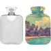 NAANLE 2L Transparent Hot Water Bottle - Tropical Beach Design for Menstrual Cramps Pain Relief & Heat Therapy - Buy Online on GoSupps.com