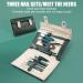 Nail Clippers Set for Men Nail Clippers Set 19 Pieces Fingernail Clipper and Nail Cutter Set | Nail Care Set Professional Manicure and Pedicure Set Toenail Clippers Set for Toenails Dark Green - Buy Online on GoSupps.com