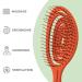 Ninabella Bio Hairbrush - No Tangles for Women Men & Children | Ideal for Curls & Long Hair | Professional Spiral Feather Brush - Orange Red - Buy Online on GoSupps.com