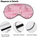 Pink Koi Fish Sleeping Mask | Sakura Flower Soft Sleep Mask | Adjustable Light-Blocking Eye Cover for Unisex | Perfect for Restful Sleep - Buy Online on GoSupps.com