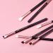 Jessup 6pc Makeup Eye Brush Set Black/Rose Gold | Perfect for Foundation Powder & Eyeshadow - Buy Online on GoSupps.com