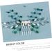 Gogogmee Girl Headpiece Hair Accessories for Green Rhinestone Hair Comb Bridal Hair Accessory Crystal Hair Comb Crystal Hair Side Comb Bride Headpieces for Wedding Hair Comb for - Buy Online on GoSupps.com
