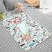 75x120cm 3-Layer Baby Urine Pad | Portable Breathable Nappy Liner | Waterproof Diaper Changing Mat | Green Dinosaur Print - Buy Online on GoSupps.com