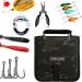 Thekuai Fishing Tackle Binder | Lure Storage Bag | Soft Bait Organizer | Freshwater & Saltwater Rig Bag | Camo Black | 9.5 x 8.3 - Buy Online on GoSupps.com