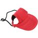 Psop Dog Baseball Cap - Adjustable Pet Hat with Ear Holes for Dogs | Red L - Stylish Sun Protection for Puppies - Buy Online on GoSupps.com