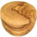 Buy DOM Olive Wood Shaving Bowl with Lid - Premium Quality for Smooth Shaves | International Shipping Available - Buy Online on GoSupps.com