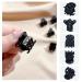 Ikadiya 36 Mini Hair Clips - Small 1cm Non-Slip Claw Clips for Kids & Adults - Black Jaw Clips for Design & Everyday Use - Buy Online on GoSupps.com