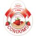 Hott Products Endurance Condoms Strawberry 3 Count Package (pack of 6)