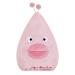 FakeFace funny hair dryer children head towel polyester microfiber headscarf dry hood hair turban soft dry hair towel (large mouth-pink)