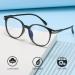 Dalaetus Blue Light Filter Glasses - 6 Pieces Reading Glasses Set with Case & Cleaning Towels | Optimal Blue Light Protection for Men & Women Ideal for Computer & Gaming - Buy Online on GoSupps.com