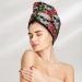 Skull and Roses Microfiber Hair Towel | Super Absorbent Quick Dry Hair Wrap for Women | Ideal for Long Curly Thick Hair - Buy Online on GoSupps.com