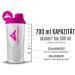 Women Protein Shaker 700 ml - Amityunion Deluxe Leak-proof BPA Free Cup with Sieve & Scale - Pink/White Fitness Shaker for Creamy Protein Drinks - Buy Online on GoSupps.com