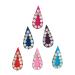 Multi-colored indian sticker jewelry bindi Velvet bindi for women girls body jewelry forehead bindi daily use Bollywood Reuseable Bindi Small