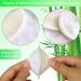 PINOWU 16 Pack Reusable Bamboo Makeup Remover Pads with Laundry Bag - Organic Cotton Rounds for Facial Cleansing - Chemical-Free Bamboo Velour - White - Buy Online on GoSupps.com