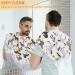 Beard Bib Apron for Men | Non-Stick Waterproof Hair Catcher & Grooming Cloth | Cute Horses Pattern - Perfect for Shaving & Trimming - Buy Online on GoSupps.com