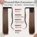 Shop Natural Wavy Ponytail Clip-In Hair Extensions | Medium & Light Brown 22 Inch - 110g - Buy Online on GoSupps.com