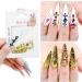 NICENEEDED 4 Bags Multi Shaped AB Nail Art Rhinestones 3D Flat Back Colorful Nail Gems Decorations Large Sparkly Crystal Diamond Nail Accessories for Nail Design Crafting DIY(4 Colors) - Buy Online on GoSupps.com
