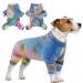 One divider for dogs sweater cotton with legs Puppy Overall Jacken Pet Pajamas Pajamas Windproof Dog coat warm for small medium dogs (rainbow s) s a rainbow