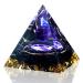 Crystal Pyramid Ogan Chakra Crushed Stone Moonstone Crystal Energy Tower Nature Reiki Stone Jewelry Health Protection Positive Energy Generator to Attract Wealth and Wisdom (Color: A)