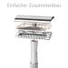 ANYMALE Safety Razor Silver Edition | Zero Waste Metal Razor Set with Stand & 5 ASTRA Blades - Eco-Friendly Grooming - Buy Online on GoSupps.com