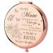 GAOLZIUY Compact Mirror Gifts for Mom from Daughter  Rose Gold Mom Compact Mirror for Mother  Birthday Gifts for Moms Women from Daughter for Mom Birthday  Mothers Day Wedding Anniversary Flower-mom-1