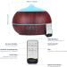 Aroma Oils Diffuser & Humidifier - 500ml Ultrasonic Essential Oil Diffuser with Remote Control for Bedroom Office & Yoga - Quiet Aromatherapy Fragrance Lamp in Brown - Buy Online on GoSupps.com