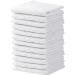 Towel and Linen Mart White Salon Towels, Pack of 12 (Not Bleach Proof, 16 x 27 Inches) Highly Absorbent Towels for Hand, Salon, Gym, Beauty, Spa, and Home Hair Care (White)