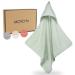 Moyo hooded towel in mint i 75x75cm i toddler & baby bathing poncho made of 100% terry cotton i baby towel with hood i soft baby bath towel i washable hooded towel baby mint hood