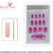 Bling Art Oval False Nails Fake Acrylic Matte Pink Metallic 24 Medium Tips Glue - Buy Online on GoSupps.com