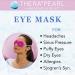 TheraPearl Eye Mask - Hot Cold Therapy with Flexible Gel Beads | Pink - Buy Online on GoSupps.com