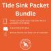 Buy Tide Sink Travel Packets Bundle - 3 Packs with Clear Toiletry Bag & Packing List | 11-in-1 Travel Essentials Kit - International Shipping Available - Buy Online on GoSupps.com