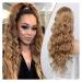 Ponytail Extension Synthetic Ponytail Extensions for Women Long Wavy Fluffy Synthetic Ponytail Hairpiece Natural Soft Ponytail Hair Extension(Bruin)