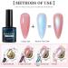 Gel Nail Polish Set Glitter Gel Nail Varnish 6 Color Micro Aurora Galaxy High Gloss Gel Polish Kit Chrome Nail Varnish 2-IN-1 No Wipe Gel Top Coat UV/LED Soak-Off Nail Polish - Buy Online on GoSupps.com