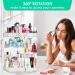 360 Rotating Makeup Organizer | Adjustable Cosmetic Storage with Large Capacity | Clear Acrylic Display Case for Brushes & Lipsticks - Buy Online on GoSupps.com
