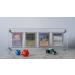 Trading Card Display Stand - 4 Slot Clear Acrylic Holder with UV Protection - Buy Online on GoSupps.com