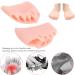 Silicone Toe Separator 5 Pairs - Daily Exercise Training Valgus Corrector (Skin Color) - Buy Online on GoSupps.com