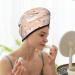 Geese and Flower Microfiber Hair Towel | Soft Super Absorbent Quick Dry Wrap for Long Curly & Thick Hair - Coral Velvet - Buy Online on GoSupps.com