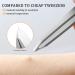 Buy Bezox Round Mouth Tweezers | 403 Stainless Steel Precision Eyebrow & Face Hair Removal | High-Quality Ingrown Hair Tweezers - Buy Online on GoSupps.com