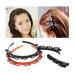 Fashion Double Layer Band Twist Plait Headband Hairpin Hair Claw Clips  Black Magic Double Bangs Hairstyle Hairpin Hair Twister Headband Hair Tools  Hair Accessories for Women  Girls