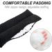 Mastectomy Seat Belt Pillows - Post Surgery Chest Cushions for Pacemaker Bypass & Hysterectomy - Hook N Loop Tape - Minky Dot Black - Buy Online on GoSupps.com