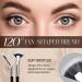 Dolly Mascara Fan Brush Set with Angled Eyelash Comb Separator - Portable Folding Cosmetic Brushes (2 Sets) - Buy Online on GoSupps.com