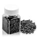 Jinlaili 500 pieces microrings with silicone use hair extension nanorings black 3mm micro loop for hair extension micro link for i-tip extensions micro bead for cold extension (#1)