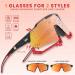 Gurzita Polarized Cycling Glasses | UV400 Sports Sunglasses for Men Women - Red - Buy Online on GoSupps.com