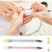LLMSIX Rhinestones Picker Tool Dual-Ended Wax Pencil Pen Rhinestone Picker In Box Dotting Pen Rhinestones Applicator with 2 Wax Tips Twizzer for Gem Jewelry Nail Art DIY Craft (White+Yellow) - Buy Online on GoSupps.com