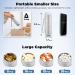Zannaki Metal Weekly Pill Organizer - Moisture Proof Stackable Aluminum Alloy BPA Free Waterproof 7 Day Pill Box for Travel Vitamins & Supplements - Silvery White - Buy Online on GoSupps.com