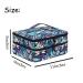 LYFFXYH Nail Polish Carrying Case - Portable Double-Layer Storage Bag for 42 Bottles (15ml) - Green Leaf Design - Ideal for Organizing Nail Polish and Manicure Set - Buy Online on GoSupps.com