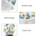 Cartoon Blue Butterfly Flowers Hair Towel 2 Pack | Super Absorbent Quick Dry Hair Turbans for Women & Girls - Buy Online on GoSupps.com